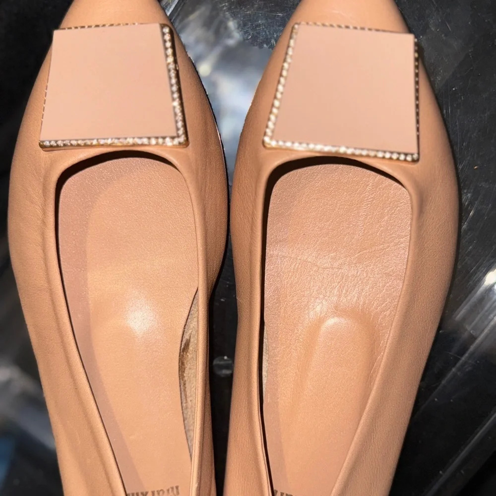MARXMARIN WOMEN'S BALLET FLATS with Gold Detail - Picture 7 of 11